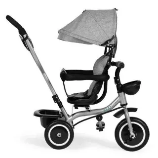 2U1 TRICIKL SA ROTIRAJUĆIM SEDIŠTEM I SKLOPIVOM TENDOM GRAY ECOTOYS 