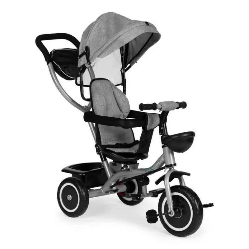2U1 TRICIKL SA ROTIRAJUĆIM SEDIŠTEM I SKLOPIVOM TENDOM GRAY ECOTOYS 