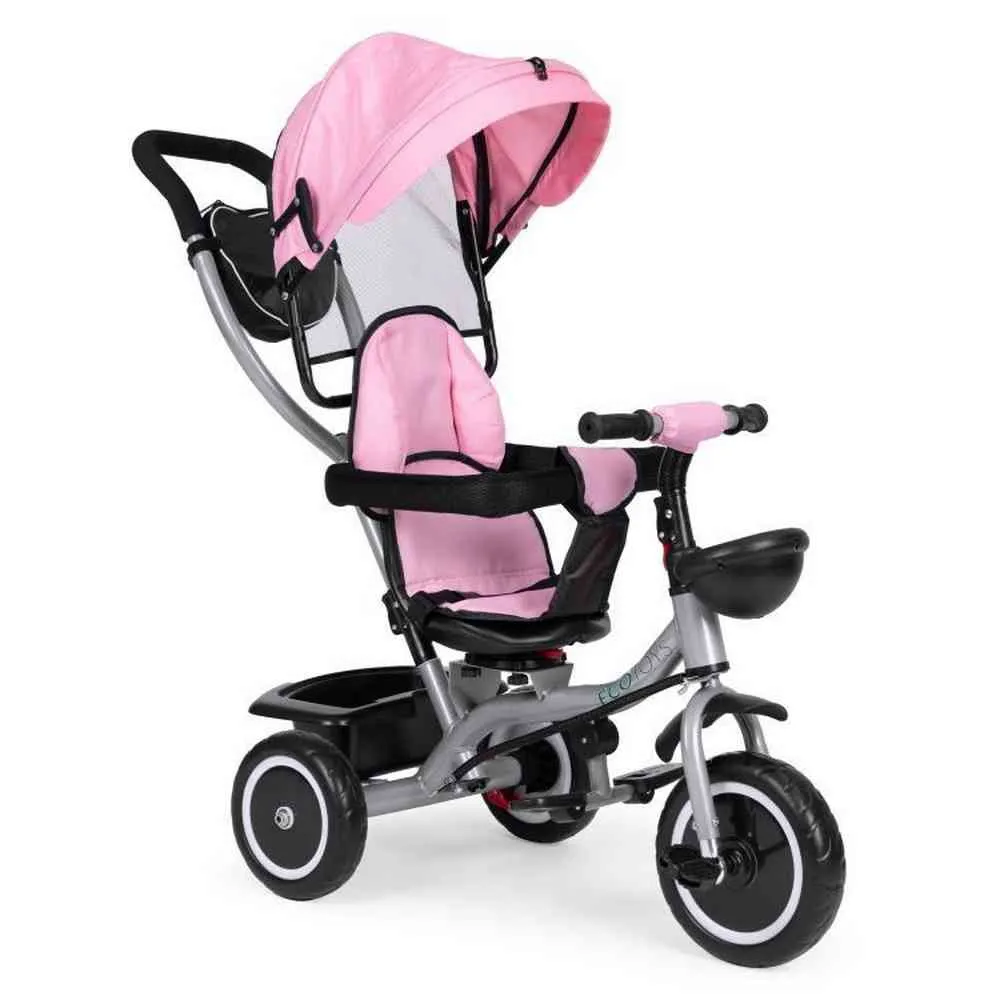 2U1 TRICIKL SA ROTIRAJUĆIM SEDIŠTEM I SKLOPIVOM TENDOM PINK WQL06652PINK 