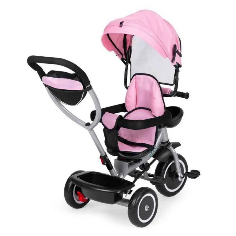 2U1 TRICIKL SA ROTIRAJUĆIM SEDIŠTEM I SKLOPIVOM TENDOM PINK WQL06652PINK 