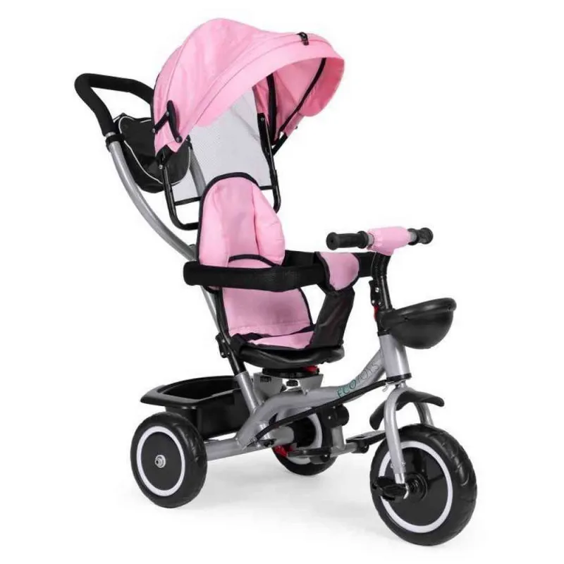2U1 TRICIKL SA ROTIRAJUĆIM SEDIŠTEM I SKLOPIVOM TENDOM PINK WQL06652PINK 