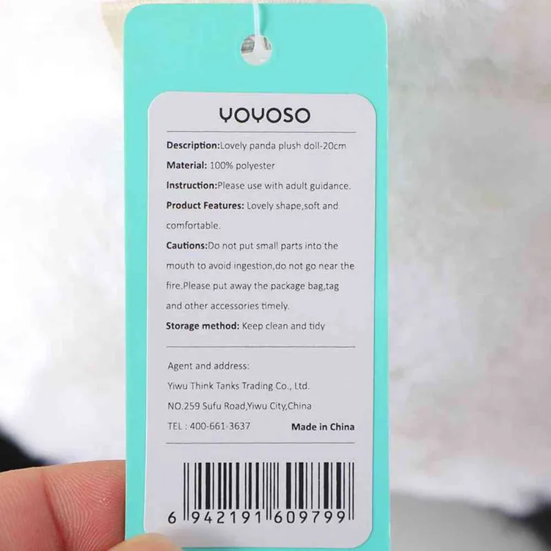 YOYOSO PLISANA IGRACKA 20CM PANDA 