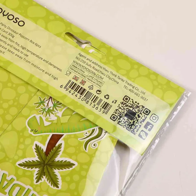 YOYOSO KUTIJA ZA KOKICE PARTY 6 KOM DINO