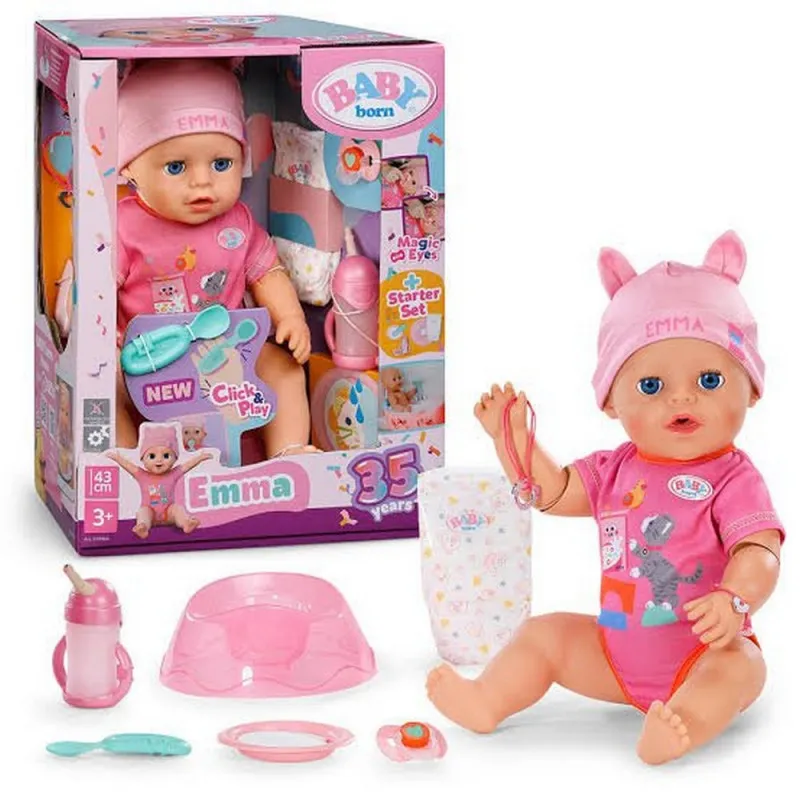 BABY BORN EMA CLICK AND PLAY 43 CM 