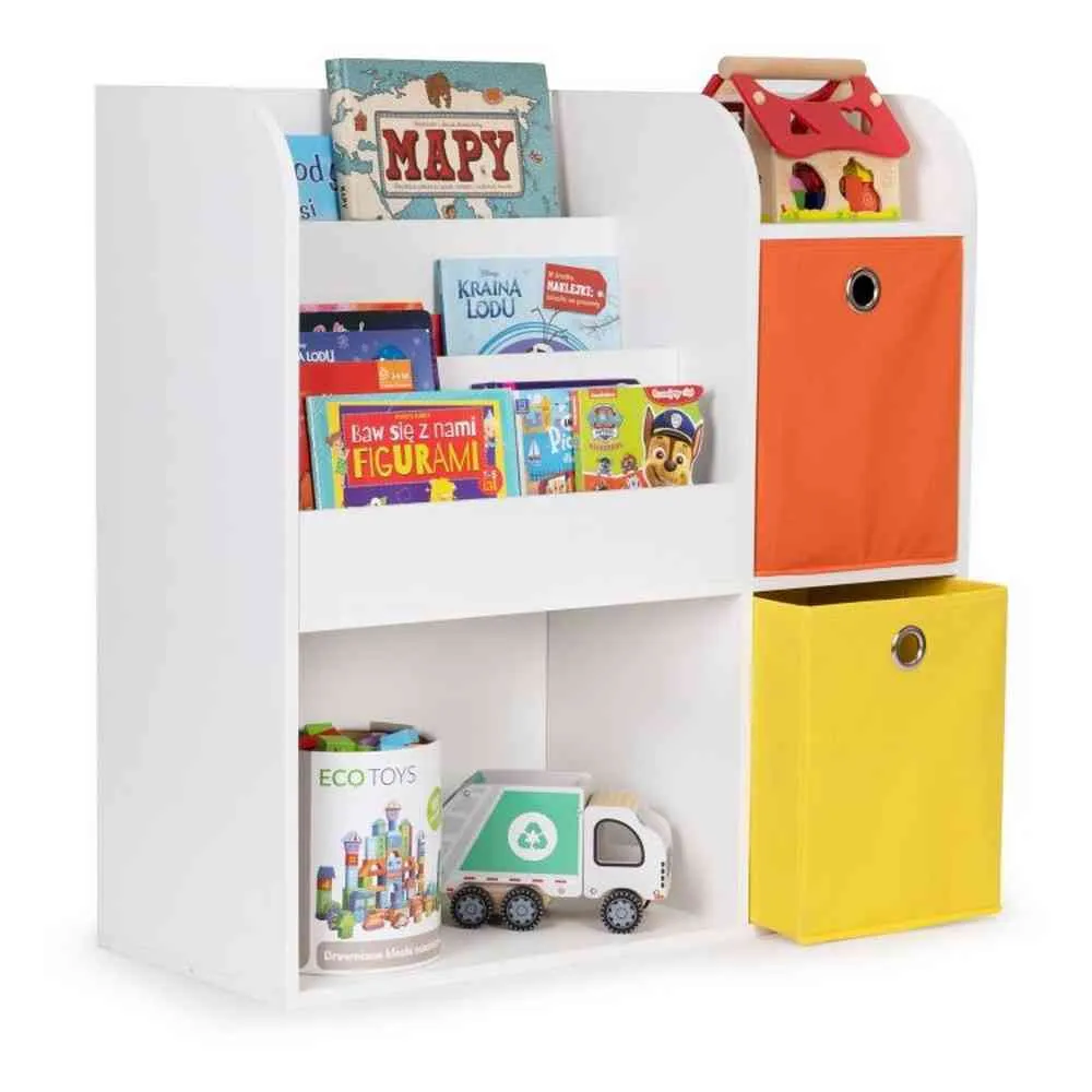 DRVENA DECIJA POLICA ORGANIZER SA POLICAMA 02A ECOTOYS 